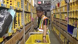 Inside look at an Amazon fulfillment center [upl. by Hellah]