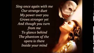 The Phantom of the Opera  Lyrics [upl. by Button]