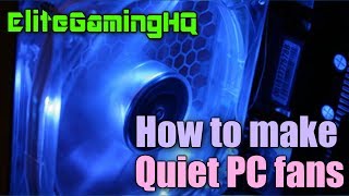 How to Fix loud PC fans on your gaming build and get better PC temperatures quiet fans [upl. by Mw860]