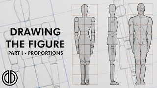 Drawing the Human Figure  Proportions  Tutorial PART I [upl. by Krm]