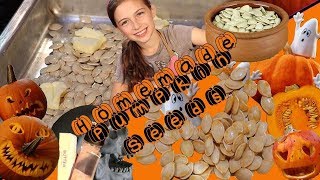 How to Roast Pumpkin Seeds Roasted Pumpkin Seeds Recipe [upl. by Arlan]