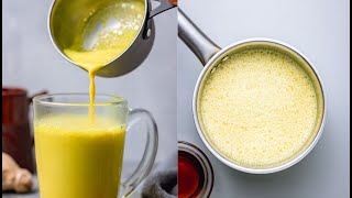 Turmeric Milk for better sleep  Golden Milk Recipe  antiinflammatory drink [upl. by Tsirhc]