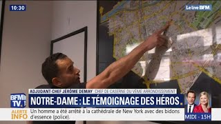 NotreDame  lhommage des pompiers de NewYork [upl. by Anined]