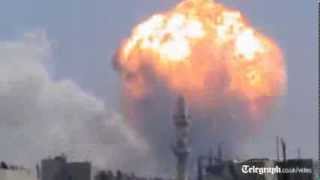 Syria weapons depot explosions leave many dead in Homs [upl. by Sakram728]