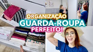 COMO ORGANIZAR UM GUARDAROUPA  GAVETAS DOBRAS ROUPEIRO [upl. by Aratnahs647]