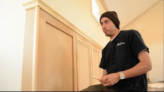 Installing Panel Moulding  Recessed Wainscoting Offset [upl. by White]