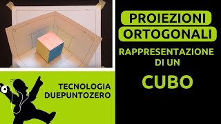 Proiezioni Ortogonali Rappresentazione di un cubo [upl. by Aivonas]