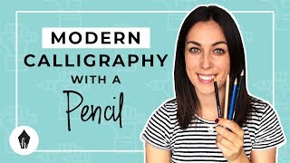 Beginners Guide To Doing Calligraphy with a Pencil [upl. by Mota302]