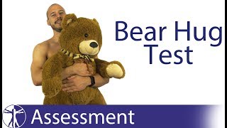 Bear Hug Test  Subscapularis Tear [upl. by Topper]