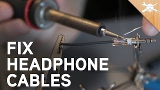 How to Fix Broken Headphone Cables [upl. by Dewar]