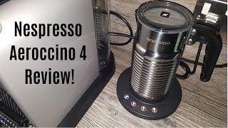 Nespresso Aeroccino 4 Milk Frother Review  Worth upgrading from the Aeroccino 3 [upl. by Oidualc]