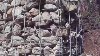 BUILDING THE WALL  gabion baskets 2016 [upl. by Niccolo]