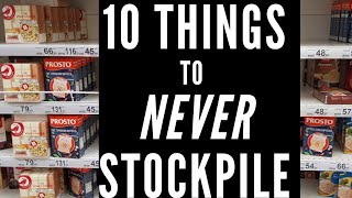 10 Things to NEVER EVER Stockpile Long Term  Foods For Survival Survivle Food Storage [upl. by Teyut]