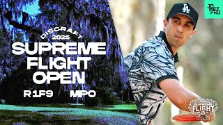 2025 Supreme Flight Open  MPO R1F9  Heimburg Barela McBeth Robinson  Jomez Disc Golf [upl. by Nessy]