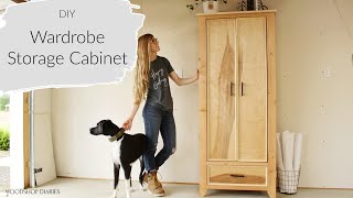 How to Build a Wardrobe Armoire CabinetUsing 2x4s and Plywood [upl. by Aiclid]