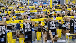 See inside Amazons fulfillment center in Fresno [upl. by Eniamrahs528]