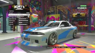 Como TenerModificar El Carro Skyline de Paul Walker EN GTA 5 [upl. by Ahsina182]