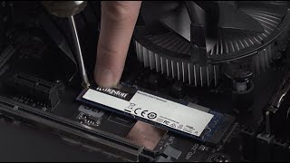 How to Install an M2 SSD in a Desktop PC – Kingston Technology [upl. by Wadell571]