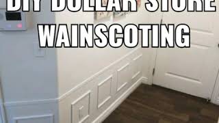 Easy Cheap DIY Wainscoting [upl. by Llewxam]