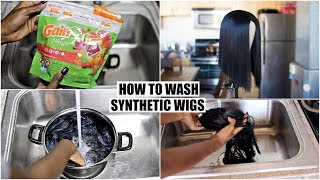 How To Properly Wash amp Maintain Synthetic Wigs [upl. by Onia161]