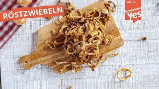 Hausgemachte Röstzwiebeln aus dem Philips Airfryer [upl. by Valry]