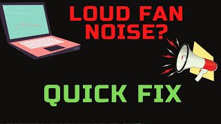 LOUD LAPTOP FAN NOISE  QUICK FIX 2024 [upl. by Thrasher]