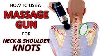 How to Use a Massage Gun to Loosen Tight Neck amp Shoulders [upl. by Nhguavad]