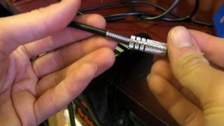 How To Repair  Replace a 635mm to Mini 35mm Headphone Jack Beyer Dynamic DT100 Lead [upl. by Ennailuj968]