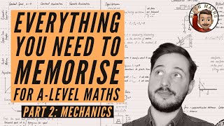 Everything you NEED to memorise for ALevel Maths • Part 2 Mechanics 💡 [upl. by Yasdnil]