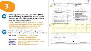 How to Fill Out an Income and Expense Declaration [upl. by Eimas]