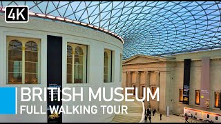 Virtual Tour of British Museum London UK  Walking Inside British Museum [upl. by Mehalek]