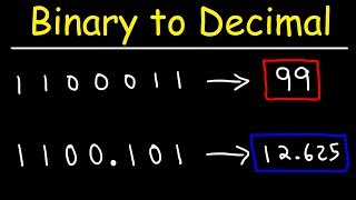 How To Convert Binary To Decimal  Computer Science [upl. by Ekusuy]