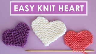 Easy Heart Knitting Pattern 💖 Original by Studio Knit [upl. by Bryanty]