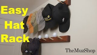 How to make a Hat Rack  Easy [upl. by Erlandson]