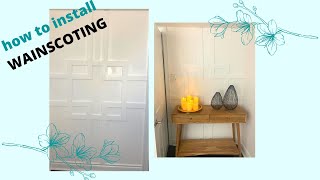 How To Install Wainscoting  Easy DIY Accent Wall [upl. by Flip506]