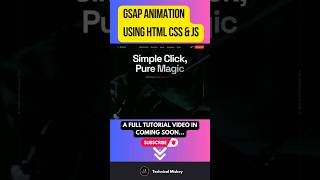 GSAP ANIMATION USING HTML CSS amp JS  GSAP [upl. by Audras]