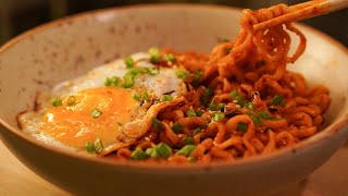 Korean Spicy Ramen Noodles Recipe [upl. by Tito928]