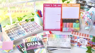 Huge stationery haul amp giveaway 2020 ✨🌷 amazon favorites [upl. by Ashelman]