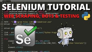 Python Selenium Tutorial 1  Web Scraping Bots amp Testing [upl. by Anilam]