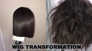 HOW TO Revive your Human hair wig  WIG TRANSFORMATION [upl. by Greyso]