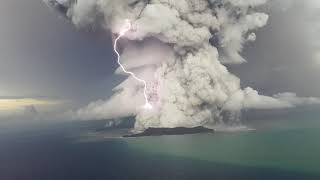 Hunga Volcano Eruption 14 January 2022 548PM Tonga Time [upl. by Jahncke331]