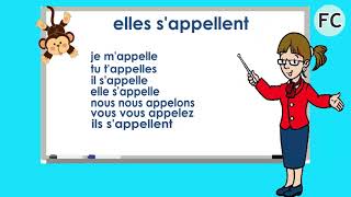 Le Verbe S Appeler au Présent  To Call Present Tense  French Conjugation [upl. by Burke]