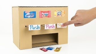 How to Make Multi Candy Vending Machine from Cardboard [upl. by Meil]