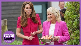 Kate Middleton and Jill Biden Visit School During G7 Summit in Cornwall [upl. by Effy903]