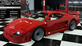 GTA 5  Past DLC Vehicle Customization  Grotti Turismo Classic HSW Ferrari F40 [upl. by Yelruc]