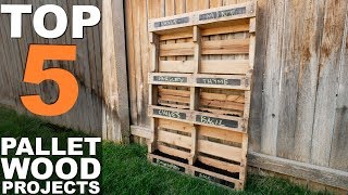 5 TOP PALLET WOOD PROJECTS [upl. by Liza]