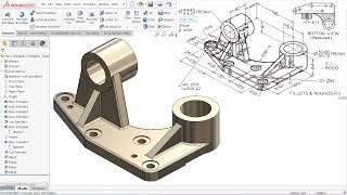 SolidWorks Tutorial for beginners Exercise 49 [upl. by Euqinomad589]