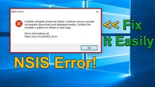 NSIS Error fix windows 10  Solved Easy Method [upl. by Raquel127]