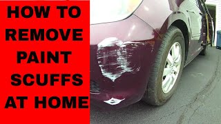 How to Remove Paint Scuff from a Car or Paint Transfer Removal [upl. by Hamfurd425]