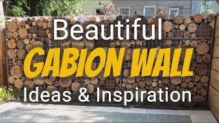 Beautiful Gabion Wall Ideas Inspiration amp Illustrations [upl. by Haliek]